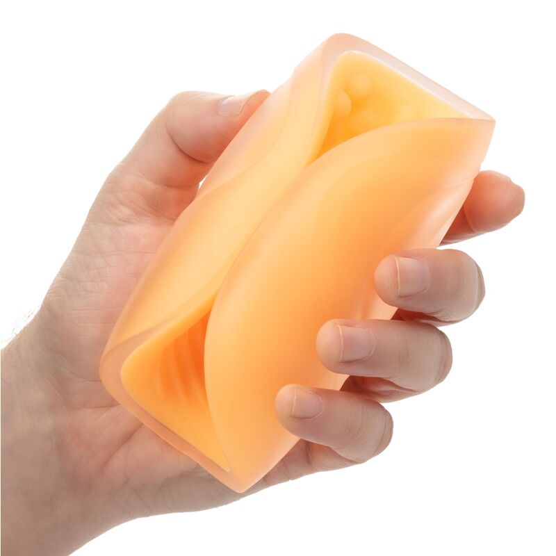 CALEXOTICS - BEADED GRIP MASTURBATOR ORANGE - 53Xshop