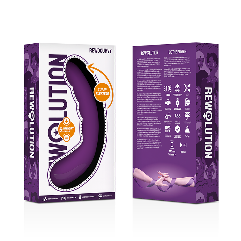 REWOLUTION - REWOCURVY RECHARGEABLE FLEXIBLE VIBRATOR - 53Xshop