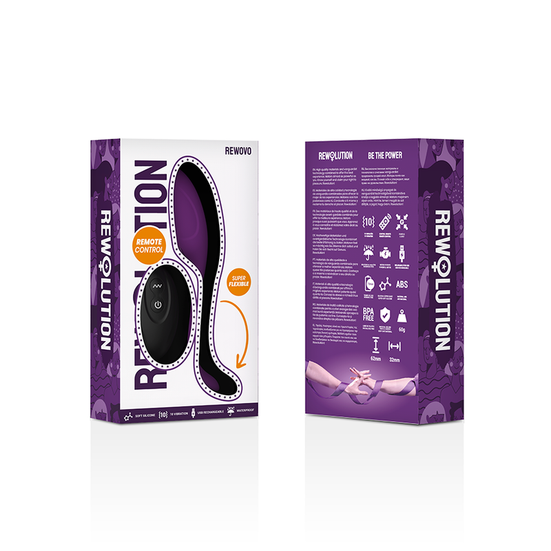 REWOLUTION - REWOVO EGG VIBRATOR REMOTE CONTROL - 53Xshop
