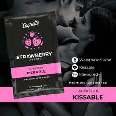 COQUETTE CHIC DESIRE - STRAWBERRY WATER BASED KISSABLE LUBRICANT POCKET 10 ML - 53Xshop