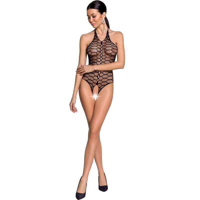 PASSION - WOMAN BS087 BLACK BODYSTOCKING ONE SIZE - 53Xshop