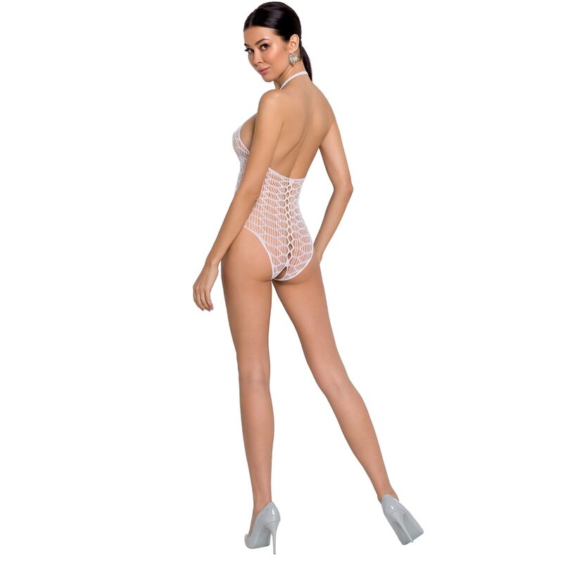 PASSION - WOMAN BS087 BODYSTOCKING BLANCO TALLA UNICA - 53Xshop
