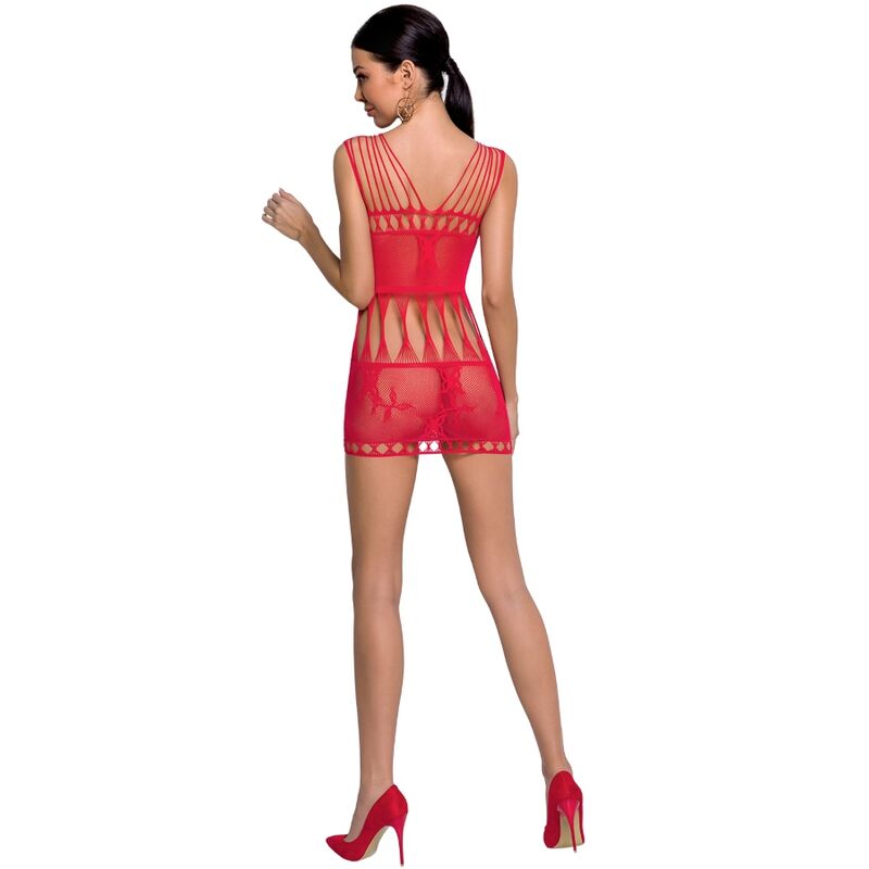 PASSION - WOMAN BS090 BODYSTOCKING ROJO TALLA UNICA - 53Xshop