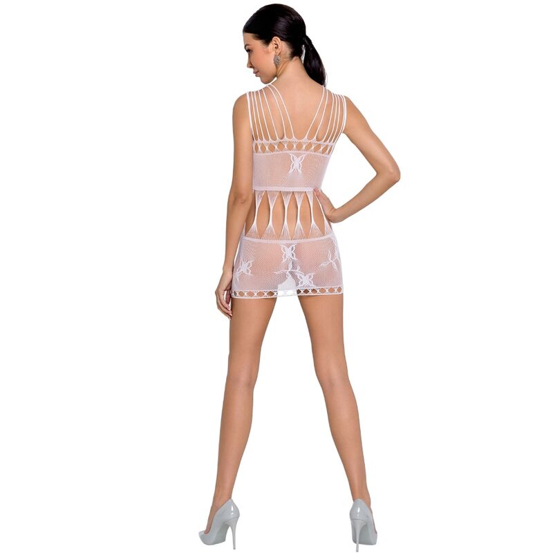 PASSION - WOMAN BS090 BODYSTOCKING BLANCO TALLA UNICA - 53Xshop
