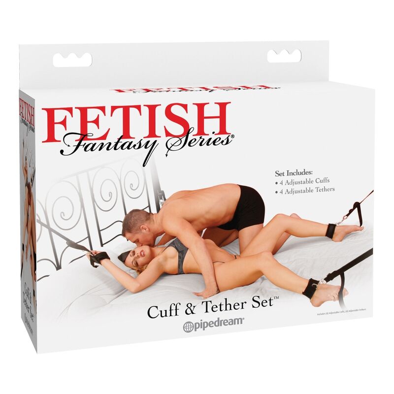 FETISH FANTASY CUFF AND TETHER SET - 53Xshop