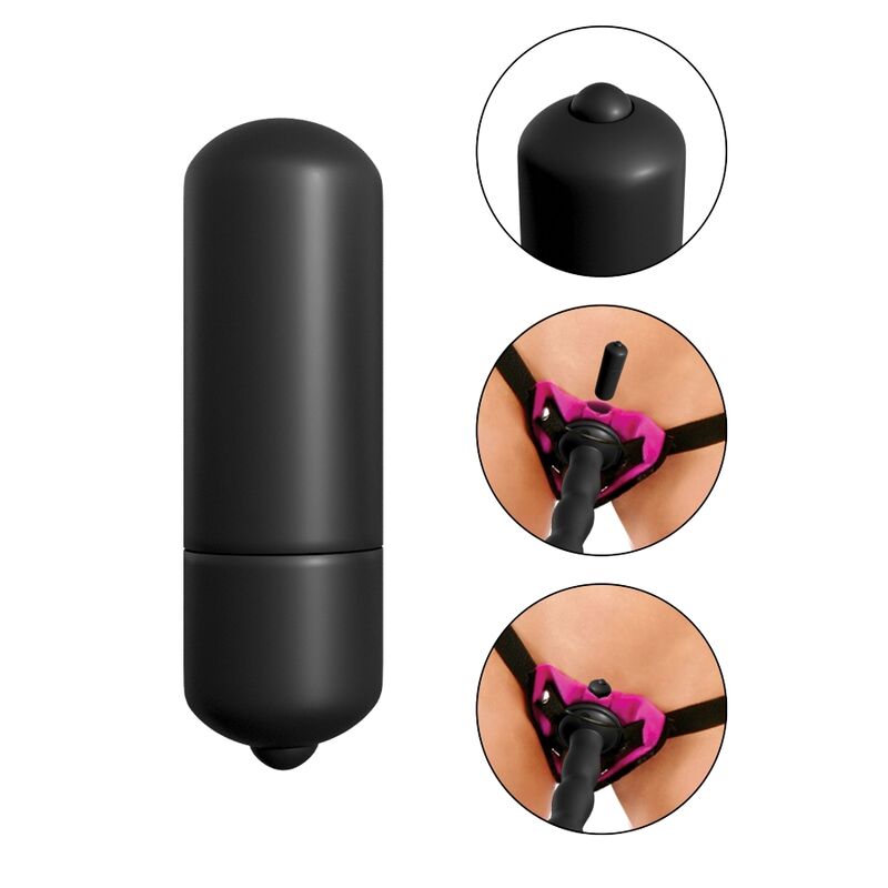 FETISH FANTASY SERIES - VIBRATING STRAP-ON SET PURPLE. - 53Xshop