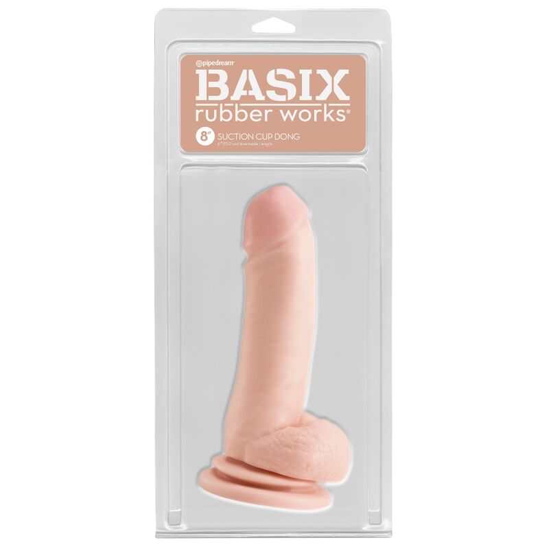 BASIX - NATURAL SUCTION JELLY PENIS 18 CM - 53Xshop