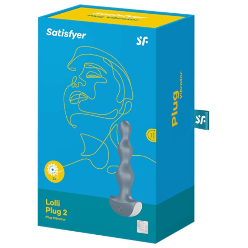 SATISFYER - LOLLI PLUG 2 PLUG VIBRATOR GREEN - 53Xshop