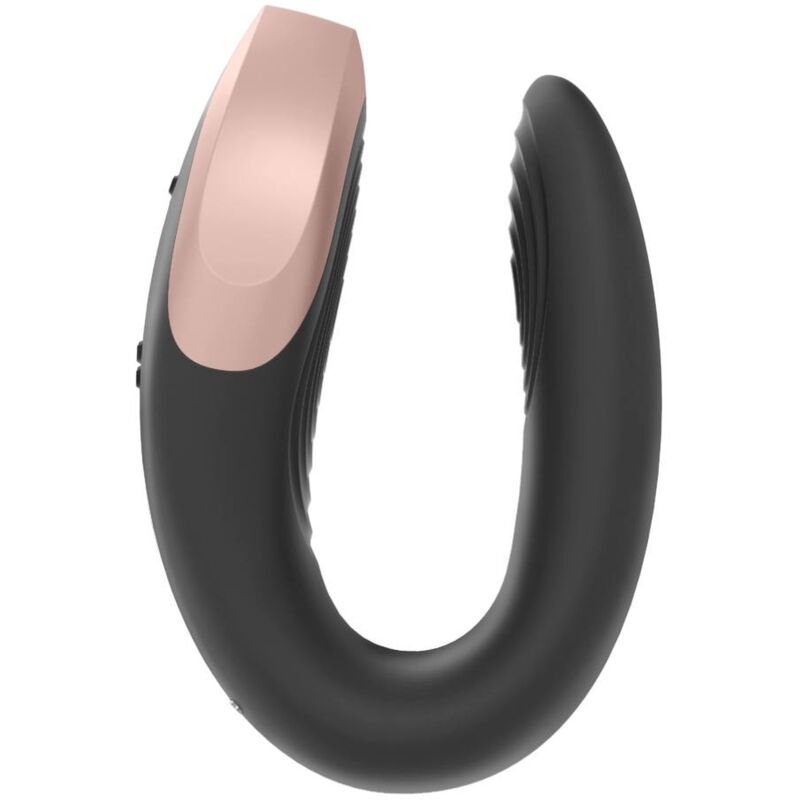 SATISFYER - DOUBLE LOVE LUXURY PARTNER VIBRATOR BLACK - 53Xshop