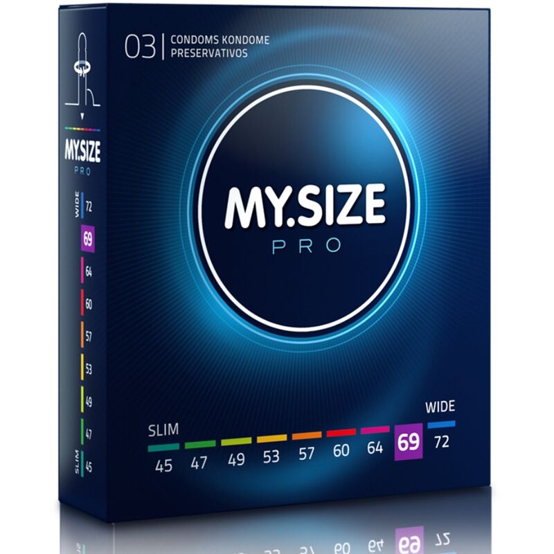 MY SIZE - PRO CONDOMS 69 MM 3 UNITS - 53Xshop