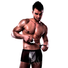 PASSION - 002 MEN METAL BLACK LINGERIE S/M - 53Xshop