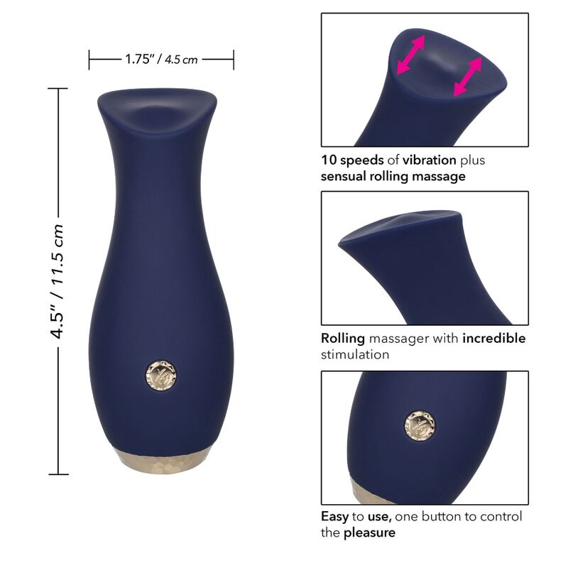 CALEXOTICS - CHIC TULIP MASAJEADOR - AZUL - 53Xshop