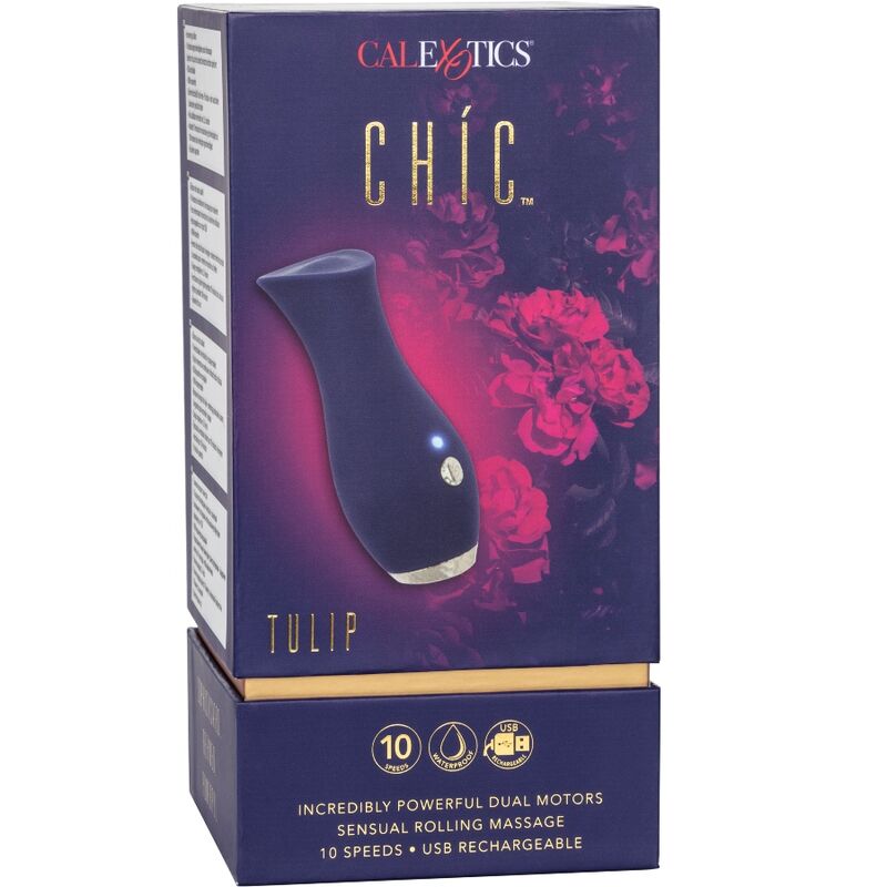 CALEXOTICS - CHIC TULIP MASAJEADOR - AZUL - 53Xshop