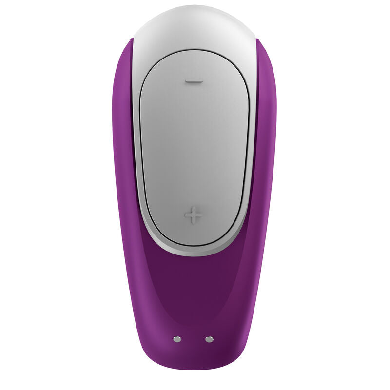 SATISFYER - DOUBLE FUN PARTNER VIBRATOR PURPLE - 53Xshop