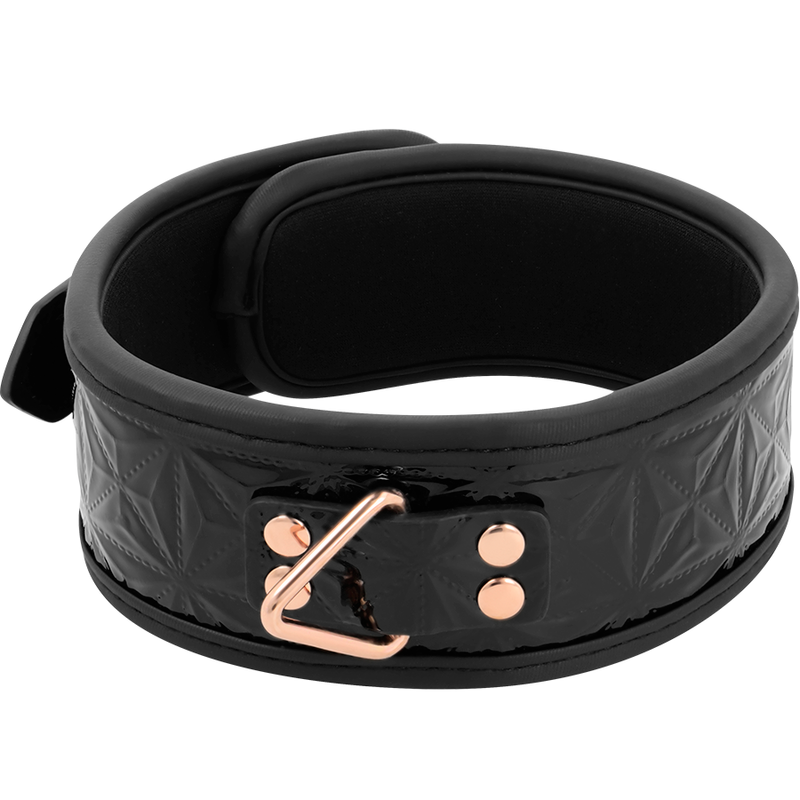 BEGME - BLACK EDITION PREMIUM VEGAN LEATHER COLLAR WITH NEOPRENE LINING - 53Xshop