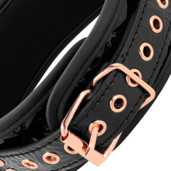 BEGME - BLACK EDITION PREMIUM VEGAN LEATHER COLLAR WITH NEOPRENE LINING - 53Xshop