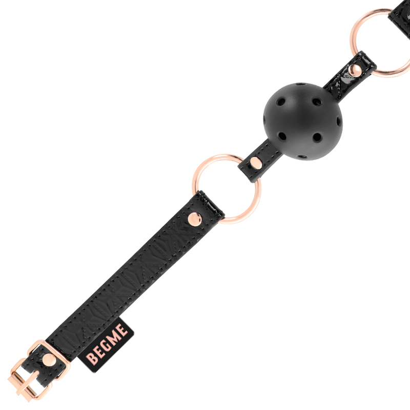 BEGME - BLACK EDITION BALL GAG VEGAN LEATHER - 53Xshop