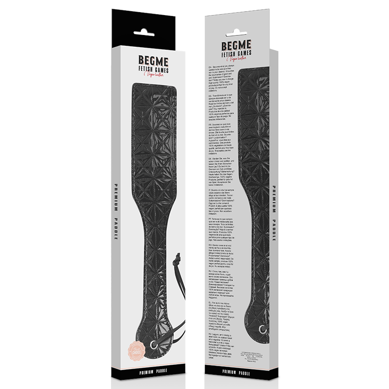 BEGME - BLACK EDITION VEGAN LEATHER PADDLE - 53Xshop