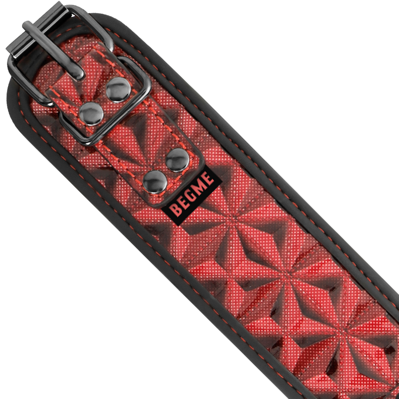 BEGME - RED EDITION PREMIUM VEGAN LEATHER COLLAR WITH NEOPRENE LINING - 53Xshop