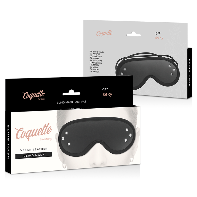 COQUETTE CHIC DESIRE - FANTASY VEGAN LEATHER BLIND MASK WITH NEOPRENE LINING - 53Xshop