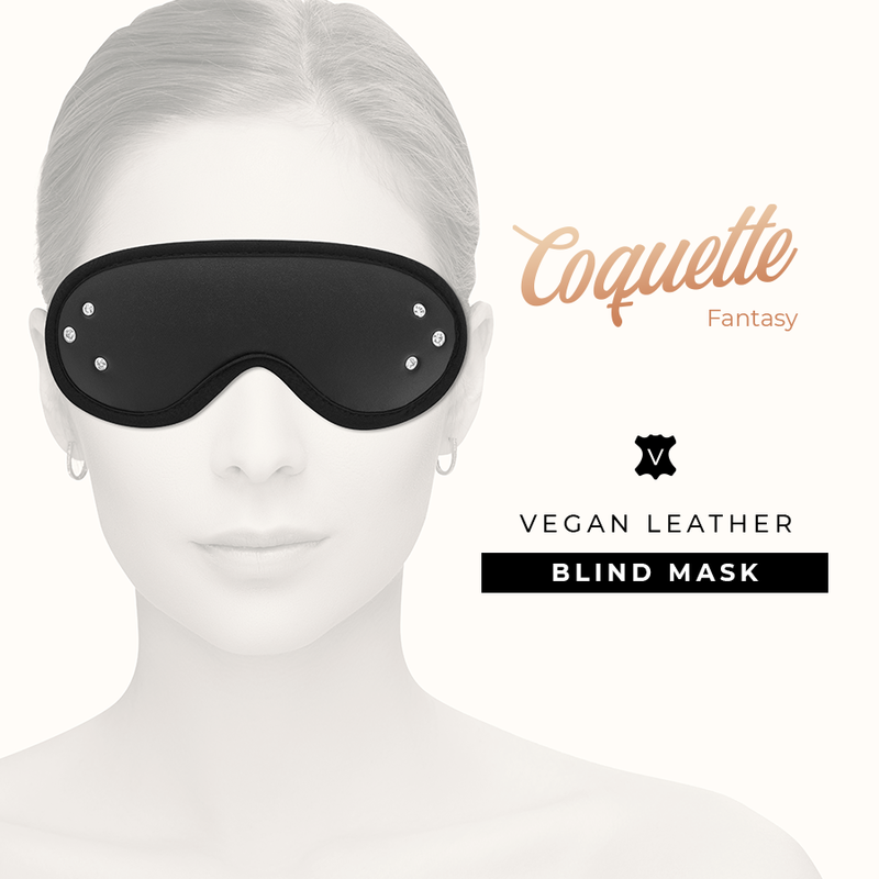 COQUETTE CHIC DESIRE - FANTASY VEGAN LEATHER BLIND MASK WITH NEOPRENE LINING - 53Xshop