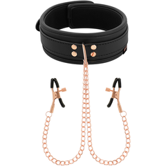 COQUETTE CHIC DESIRE - FANTASY NIPPLE CLAMP NECKLACE WITH NEOPRENE LINING - 53Xshop