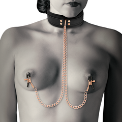 COQUETTE CHIC DESIRE - FANTASY NIPPLE CLAMP NECKLACE WITH NEOPRENE LINING - 53Xshop
