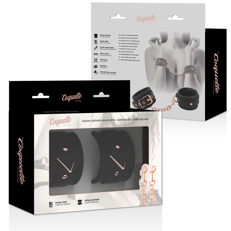 COQUETTE CHIC DESIRE - FANTASY VEGAN LEATHER HANDCUFFS - 53Xshop