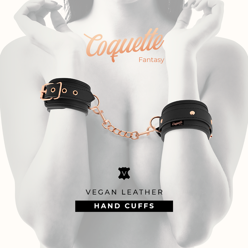 COQUETTE CHIC DESIRE - FANTASY VEGAN LEATHER HANDCUFFS - 53Xshop