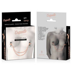 COQUETTE CHIC DESIRE - FANTASY METAL NIPPLE CLIPS WITH CHAIN - 53Xshop