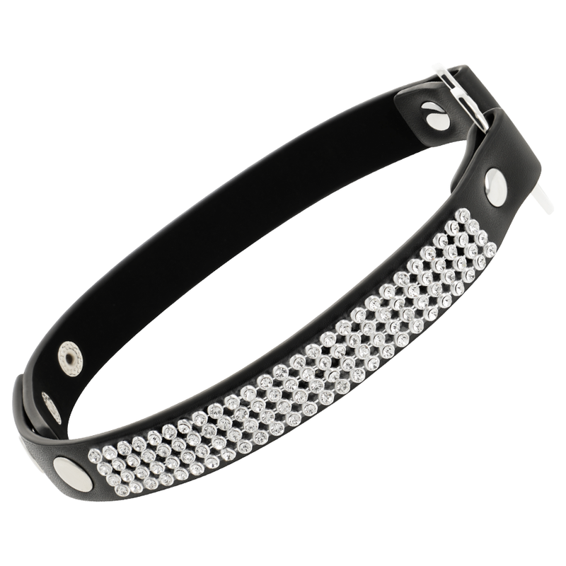COQUETTE CHIC DESIRE - VEGAN LEATHER CHOKER WITH HEART - 53Xshop