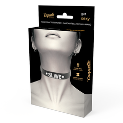 COQUETTE CHIC DESIRE - SLAVE VEGAN LEATHER CHOKER - 53Xshop