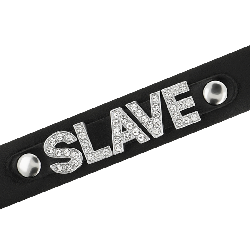 COQUETTE CHIC DESIRE - SLAVE VEGAN LEATHER CHOKER - 53Xshop