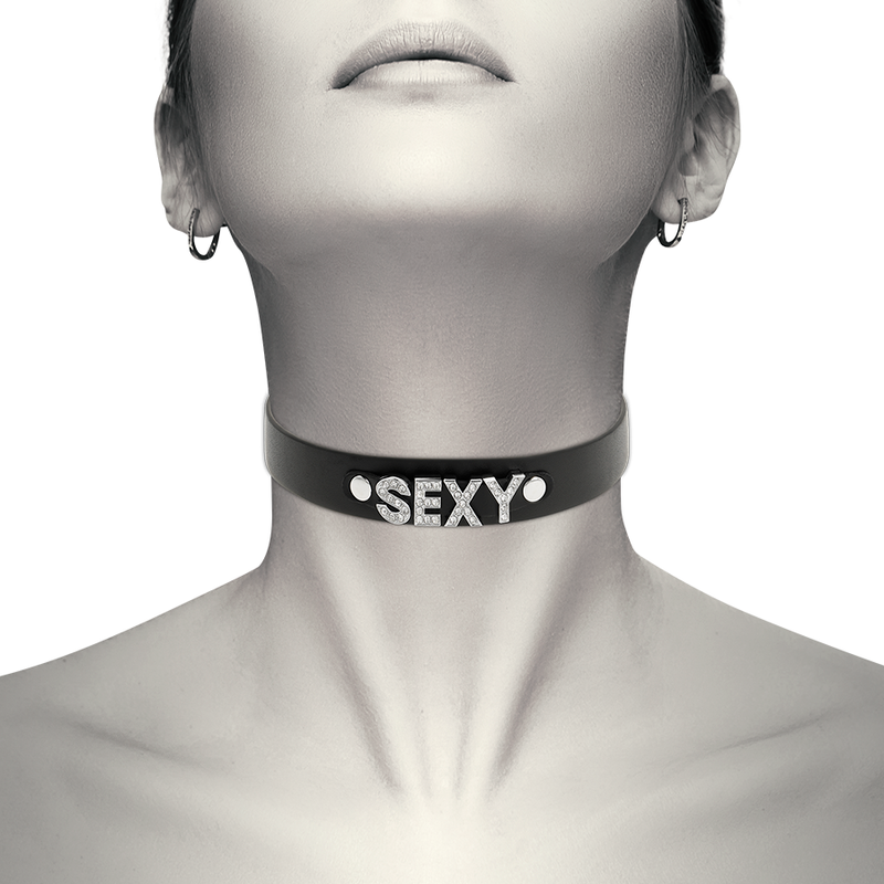 COQUETTE CHIC DESIRE - SEXY VEGAN LEATHER CHOKER - 53Xshop
