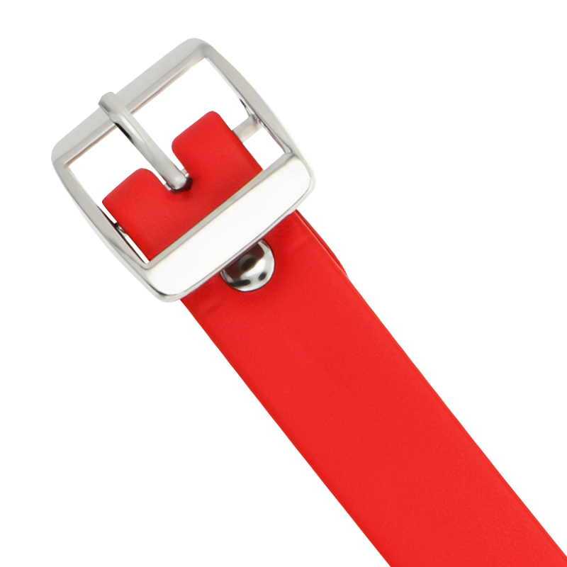COQUETTE CHIC DESIRE - RED VEGAN LEATHER NECKLACE WOMAN FETISH ACCESSORY - 53Xshop