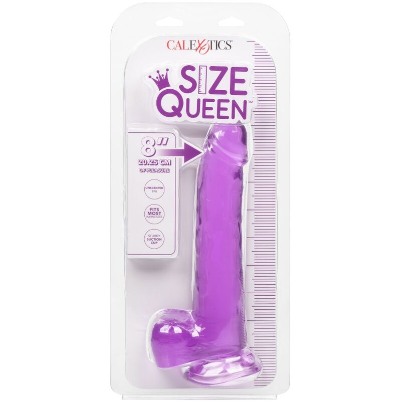 CALEXOTICS - SIZE QUEEN DILDO PURPLE 20.3 CM - 53Xshop