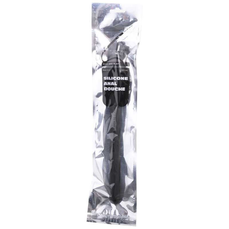 ALL BLACK - SHOWER ANAL SILICONE SISTEMA STOPPER 27 CM - 53Xshop