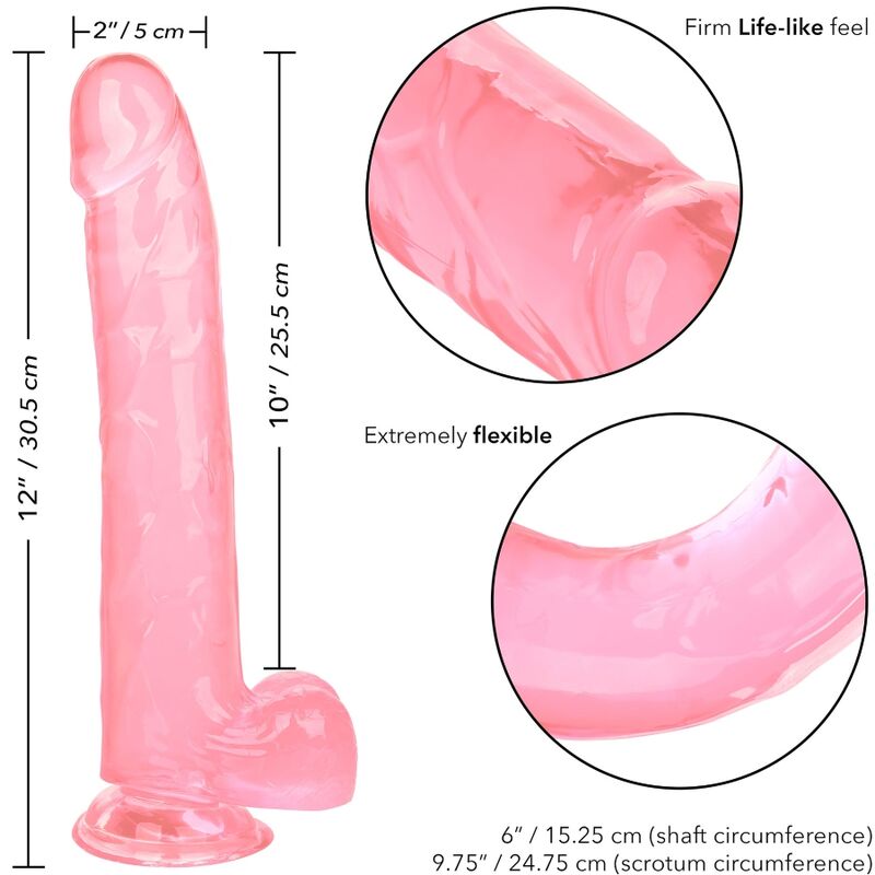 CALEXOTICS - SIZE QUEEN DILDO PINK 25.5 CM - 53Xshop