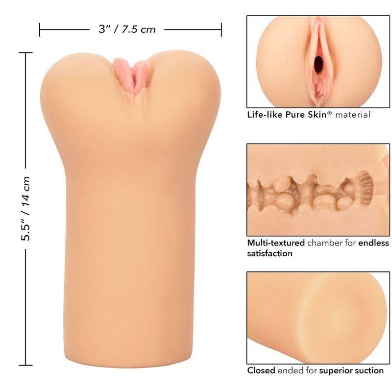 CALEXOTICS - BOUNDLESS VULVA STROKER LIGHT SKIN - 53Xshop
