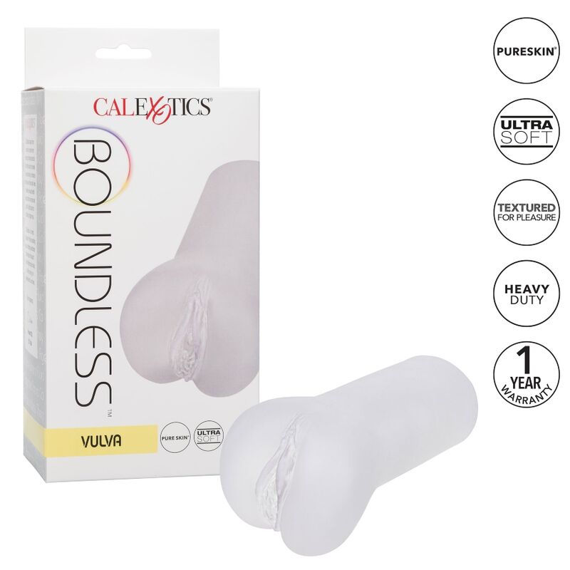 CALEXOTICS - BOUNDLESS VULVA STROKER TRANSPARENT - 53Xshop