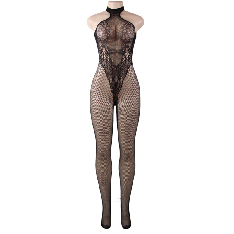 QUEEN LINGERIE - BARE BACK BODYSTOCKING S/L - 53Xshop