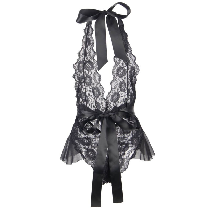QUEEN LINGERIE - LOW LOW LACE TEDDY S/M - 53Xshop