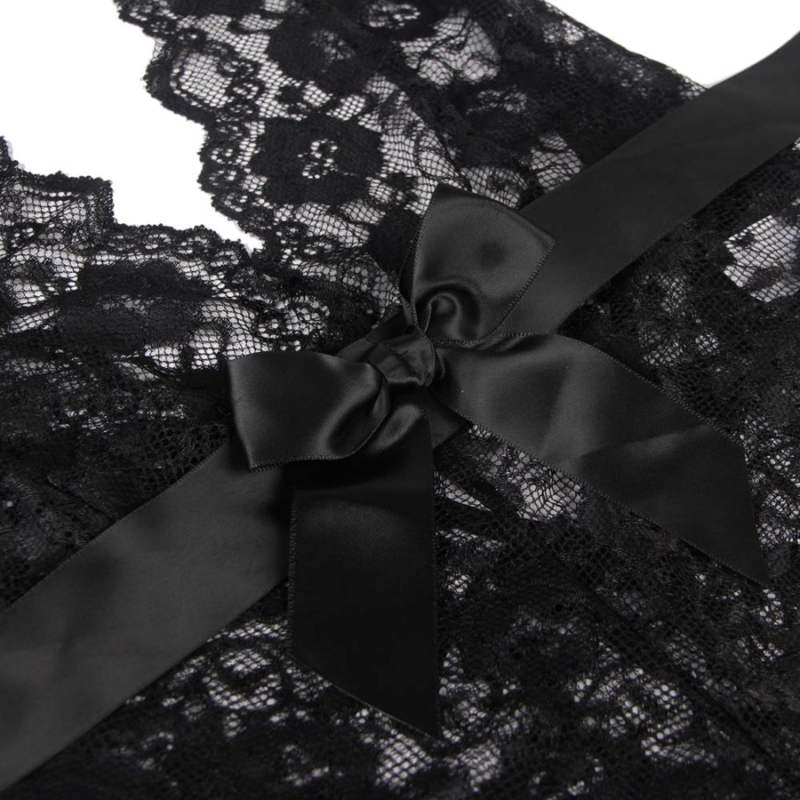 QUEEN LINGERIE - LOW LOW LACE TEDDY S/M - 53Xshop
