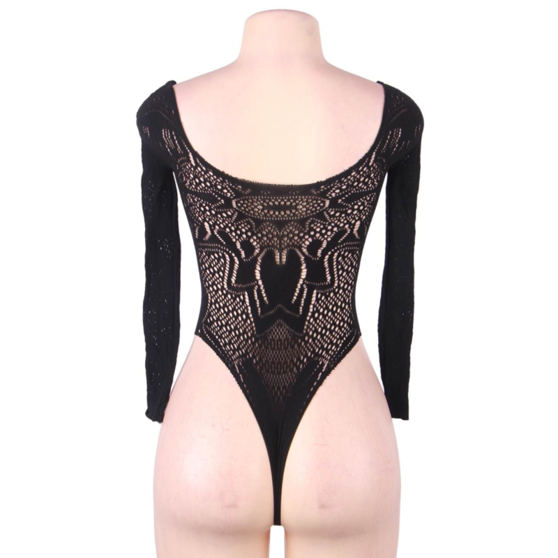 QUEEN LINGERIE - LONG SLEEVE TEDDY S/L - 53Xshop