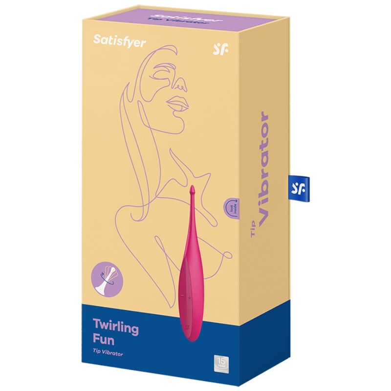 SATISFYER - TWIRLING FUN TIP VIBRATOR PINK - 53Xshop