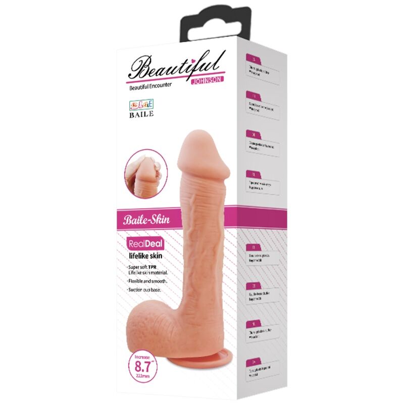 BAILE - JOHNSON REALISTIC SKIN DILDO 22 CM - 53Xshop