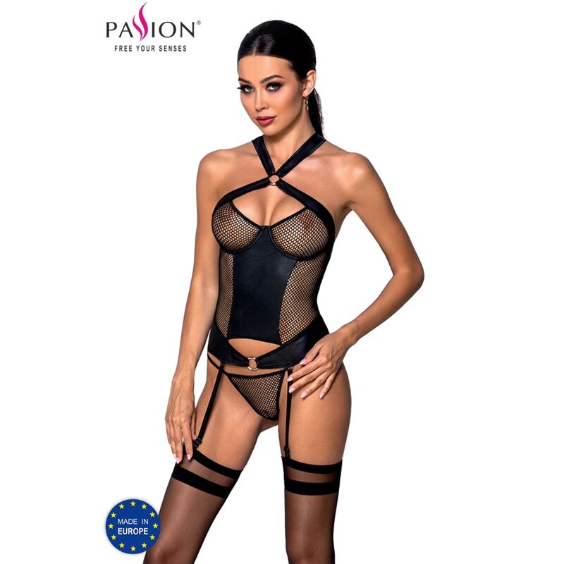 PASSION - AMANDA ECOLOGICAL LEATHER CORSET S/M - 53Xshop