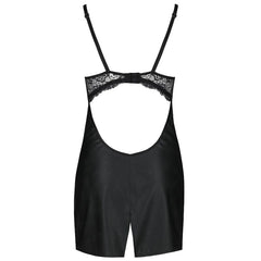 PASSION - LOONA CHEMISE ECOLOGICAL LEATHER S/M - 53Xshop