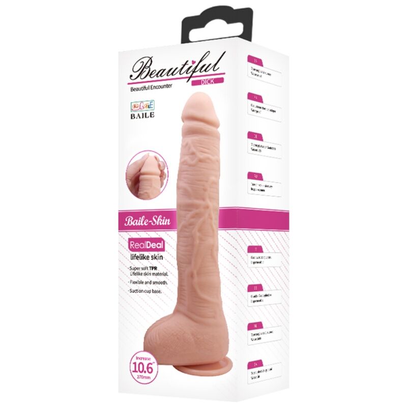 BAILE - FLEXIBLE REALISTIC DILDO - 53Xshop