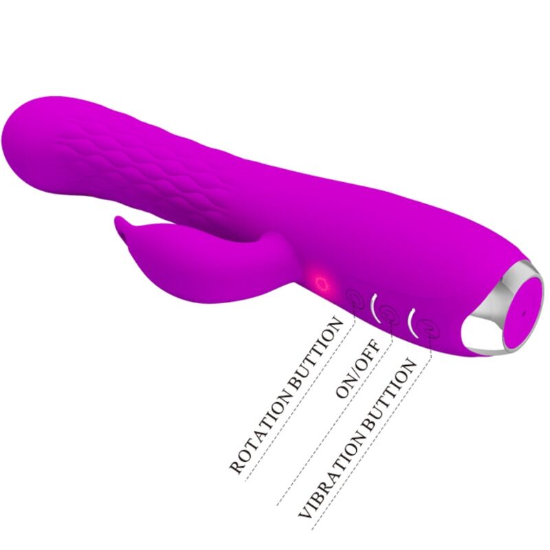 PRETTY LOVE - MOLLY VIBRATOR WITH RECHARGEABLE ROTATION - 53Xshop